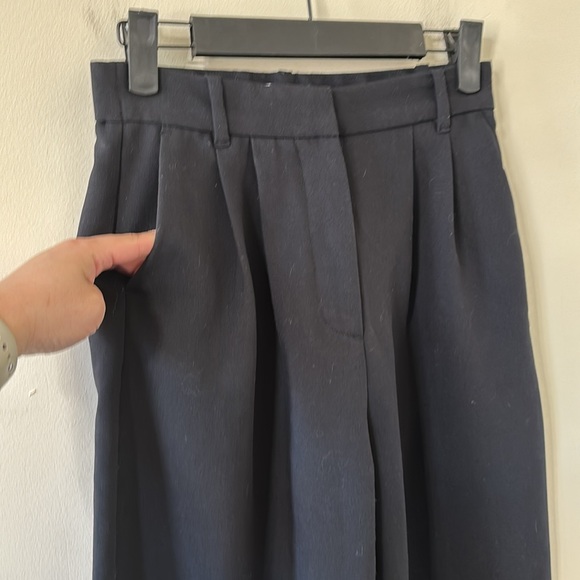 Abercrombie & Fitch Sloane Tailored Wide Leg Pant Black Size 24/00 - Picture 6 of 11
